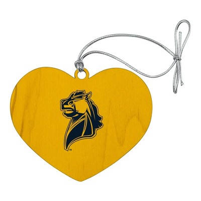 Central Oklahoma Secondary Logo Heart Love Wood Christmas Tree Holiday Ornament