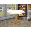 East West Furniture, Dining Table Linen White & Oak, ANT-LOK-TP - 2 of 2