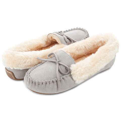 Floopi Women's Melani Moccasin Faux Suede Slippers - image 1 of 4