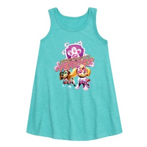 - Paw Patrol - Adventure Citys Heroes Graphic Sleeveless Aline Dress - 1 of 4