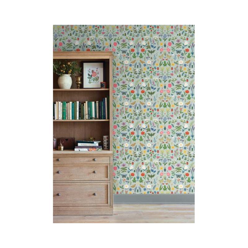 Rifle Paper Co. Curio Mint Peel and Stick Wallpaper, 2 of 7