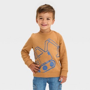 Toddler Boys' Fleece Crewneck Sweatshirt - Cat & Jack™ - 1 of 4