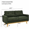 QingMoon Mid-Century Loveseat Sofa, 67.7" 2-Seat Upholstered Couch with Wooden Legs and Tufted Back for Living Room and Office - 4 of 4