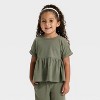 Toddler Girls' Knit Shirt and Pants Set - Cat & Jack™ - 3 of 4