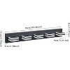 Modern Matte Black Vanity Lights, 5-Led Bathroom Mirror Fixture, Anti-Rust, Ideal for Makeup Stations - 2 of 4