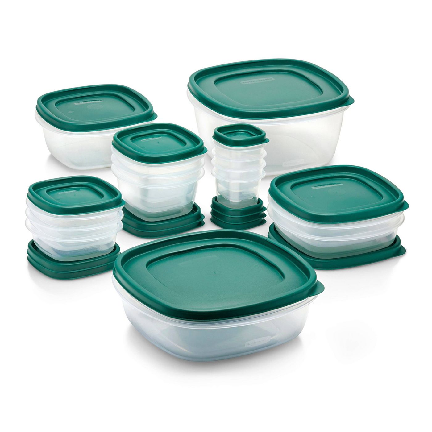 Rubbermaid 30pc Food Storage Container Set with Easy Find Lids Forest Green - image 1 of 9