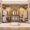 Aheaplus 87-In Heavy-Duty Garment Rack with Wooden Shelves, Pipe Closet Organizer with 4 Hanging Rods - 3 of 4