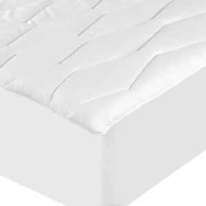 Twin Moisture-Wicking & Stain Release Mattress Pad White - Sealy