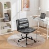 NicBex Adjustable Office Chair with Wheels,Leather Ergonomic Computer Chair,Swivel Desk Chair for Adult,Student - 3 of 4