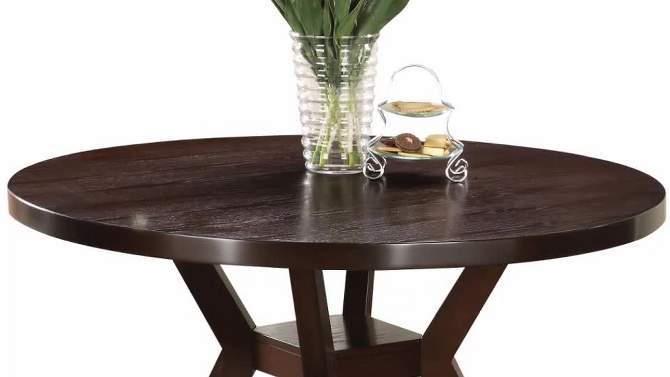 Drake Dining Table Wood/Espresso - Acme Furniture, 2 of 5, play video