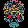 Women's Design By Humans Summer By The Skull By Goldquills Racerback Tank Top - 2 of 2