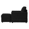 Lyngins Corduroy Accent Chair with Ottoman, Modular Sectional Sofa Chair, Upholstered Sofa Chair/Couch Chair, Classic Chaise Lounge for Living Room - 4 of 4