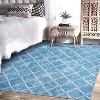 Geometric Area Rug,Washable Low-Pile Non-Slip Foldable Indoor Carpet for Living Room, Bedroom, Dining Room & Nursery - 3 of 4
