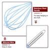 Unique Bargains Stainless Steel Silicone Non-Stick Coated Heat-Resistant Whisk 3 Pcs - 4 of 4