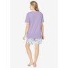 Dreams & Co. Plus Size Knit Pj Short Set - 3 of 4