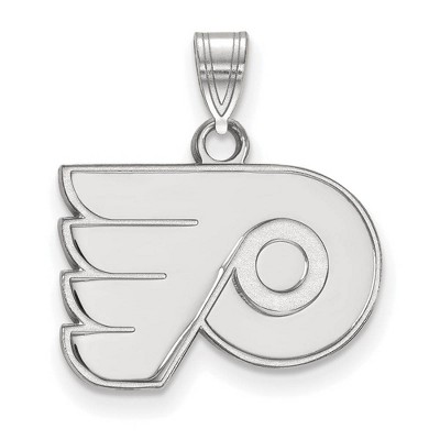 Black Bow Jewelry 14k White Gold Philadelphia Flyers NHL Small Pendant