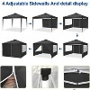 SUGIFT 10x10 FT Pop-Up Canopy Tent with 4 Removable Sidewalls and Carrying Bag - 4 of 4