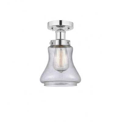 Bellmont - 1 Light Semi-Flush Mount In Industrial Style-8.25 Inches Tall and 6.5 Inches Wide