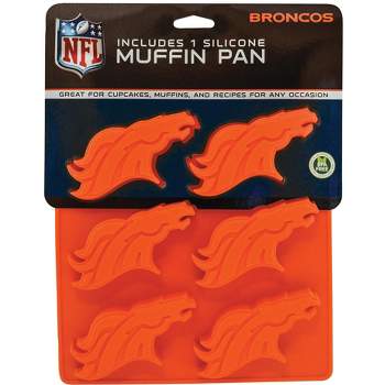 MasterPieces FanPans Team Logo Silicone Muffin Pan - NFL Denver Broncos