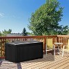 OBOKATA 100 Gallon lockable storage box, waterproof and UV resistant for outdoor mat storage, garden tool and swimming pool accessory storage, Black - 4 of 4