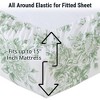 HLC.ME Floral Bed Sheets - Bed Sheet Set - Wrinkle Resistant & Ultra Soft - Fits Mattresses up to 15 Inches Deep - 2 of 4