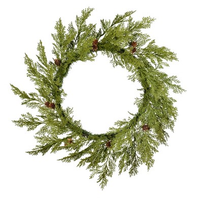 Vickerman Cedar Pinecone Artificial Christmas Wreath