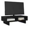 Aghana Digitals Black Oak Engineered Wood Monitor Stand with 2 Storage Compartments, 50x27x15 cm, - 4 of 4