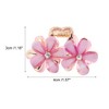 Unique Bargains Fashion Double Flower Hair Clips Hairdo Clip 1 Pc - 4 of 4
