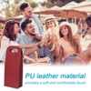 Unique Bargains Foldable Reusable Leather Wine Gift Bags for Picnic Party - 4 of 4