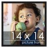 PosterPalooza | Square Classic Modern Black Picture Frame - UV Acrylic, Foam Board Backing, Hanging Hardware - 2 of 4