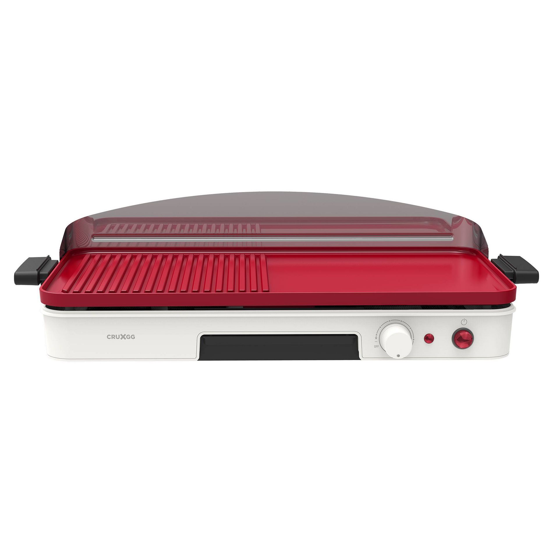 CRUXGG 500°F Extra Large Ceramic Nonstick Searing Grill & Griddle - Snow: Indoor Smokeless Grill, Dishwasher-Safe