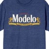 Modelo Logo Crew Neck Short Sleeve Navy Heather Adult T-shirt - image 2 of 3