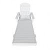 WestinTrends Dylan Adirondack Poly Reclining Chaise Lounge With Arms - 2 of 4