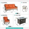 XIZZI OUTDOOR SWIVEL ROCKER SETS: 3-PC Rocker + Modular Sofa & Fire Pit Options - All-Weather Fabric, 8 Color Choices for Patio, Garden, Poolside - 2 of 4