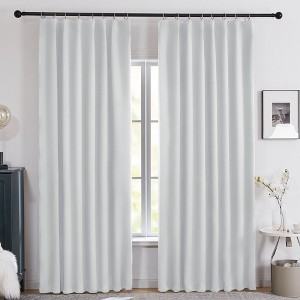 Deconovo 2 Panels Blackout Curtains, Black Backing, Tape Heading, Thermal Drapes - 1 of 4