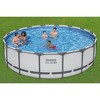 Bestway Steel Pro MAX Round Above Ground Swimming Pool Set with Metal Frame Filter Pump, Ladder, and Cover - 3 of 4