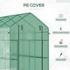 CAVINAS 7'x5'x6' Greenhouse with Mesh Door and Vent Windows, UV protective for Growing Flowers, Herbs - 4 of 4