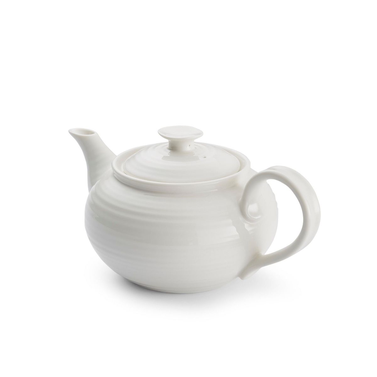 Portmeirion Sophie Conran, White 2 Pint Teapot – Fine Porcelain with Handle for Afternoon Tea, Dining & Entertaining – Dishwasher & Microwave Safe - thumbnail 2