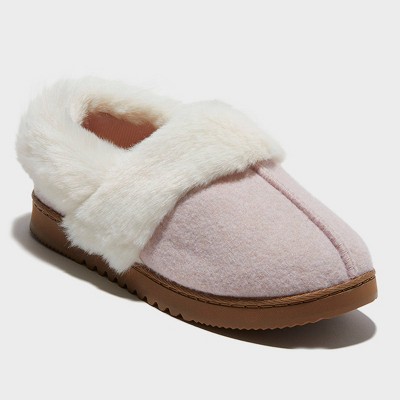 dluxe by dearfoams Women's June Felted Closed Back Slippers