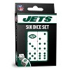 MasterPieces Officially Licensed NFL New York Jets - 6 Piece D6 Gaming Dice Set Ages 6 and Up - 2 of 4