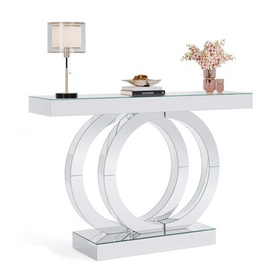 Tribesigns 43.3" Mirrored Console Table