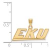 Black Bow Jewelry 14k Yellow Gold Eastern Kentucky Colonels NCAA Small Pendant - 2 of 3