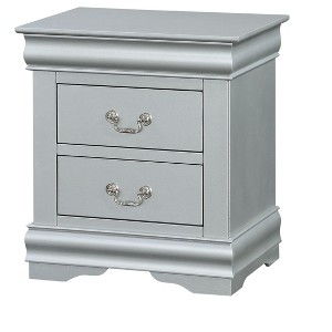 Vynxaria 1-Drawer Nightstand - 14"Lx13"Wx5"H, Kenlin 2/3 Extension Metal Glide, French Dovetail Joints, Nickel Handle - 1 of 4