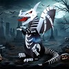 Joyfy 8 FT Halloween Inflatables Outdoor Decoration, Inflatable Skeleton Dragon with Red LED Eyes for for Halloween Outdoor Yard Lawn Party Decoration - 4 of 4