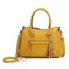 MKF Collection Valeria Vegan Leather Women's Satchel Bag with Keyring by Mia K - 2 of 4