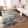 Modern Abstract Rug, Large Washable Low-Pile Non-Slip Carpet for Living Room, Bedroom, Indoor Floor Mat - 2 of 4