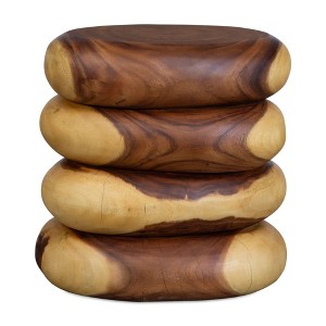 Uttermost Carrillo End Table-Natural Suar Wood with Rich Textures & Organic Hues - 1 of 4