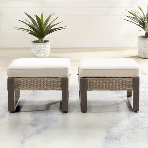 UPTIOT Outdoor Ottoman with Cushion - image 1 of 4