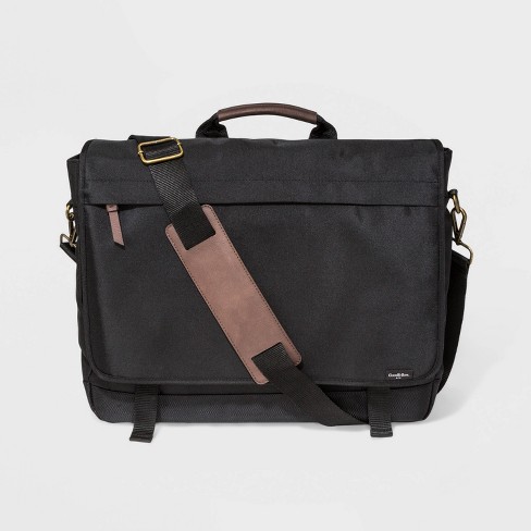 Men's Messenger Bag - Goodfellow & Co™ Black/Brown