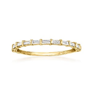 Pure Collection by Ross-Simons 0.19 ct. t.w. Baguette Diamond Ring in 14kt Yellow Gold - 1 of 4